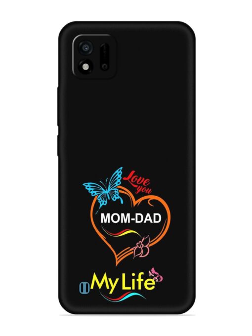 Love You Mom Dad Embossed Soft Silicone Case for Realme C11 (2021)