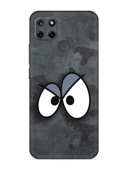 Big Eyes Night Mode Embossed Soft Silicone Case for Realme C12 Zapvi