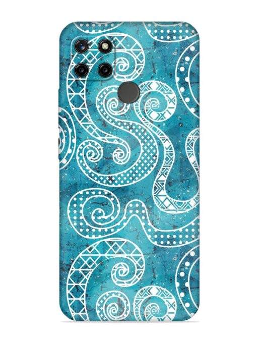 Vintage Curved Seamless Embossed Soft Silicone Case for Realme C12