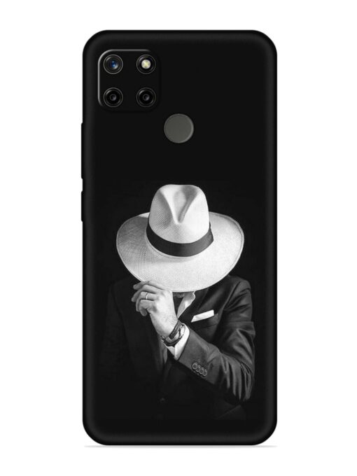 Men Under Hat Embossed Soft Silicone Case for Realme C12