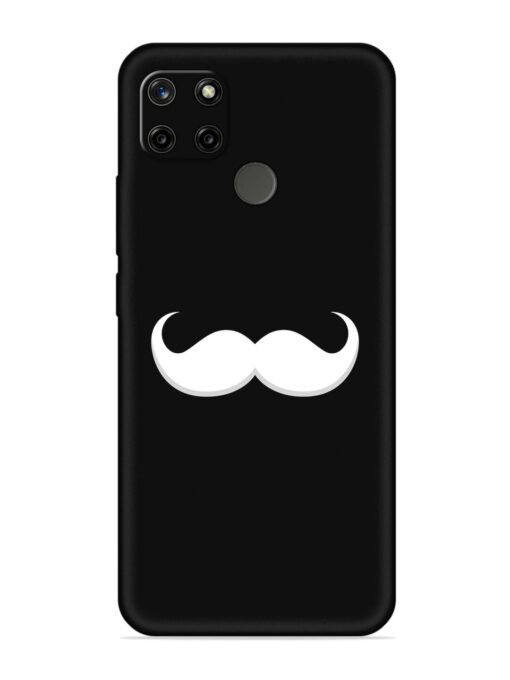 Mustache Vector Embossed Soft Silicone Case for Realme C12 Zapvi