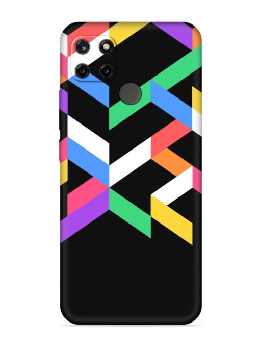 Colorshape Abstarct Embossed Soft Silicone Case for Realme C12 Zapvi