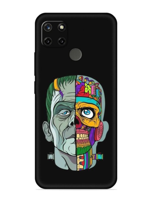 Men Vs Skull Embossed Soft Silicone Case for Realme C12 Zapvi