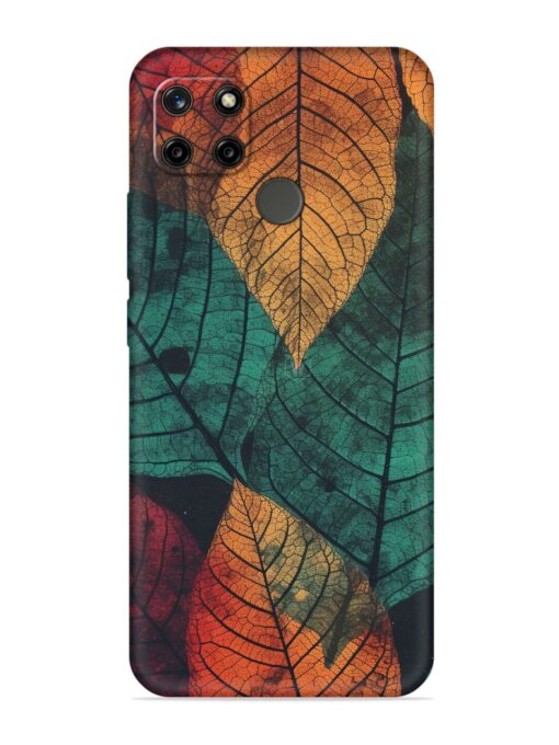 Leaves Artwork Embossed Soft Silicone Case for Realme C12