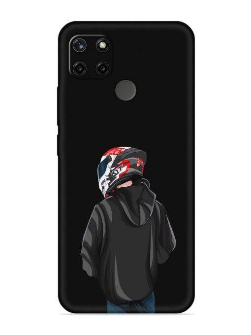 Motorcycle Rider Embossed Soft Silicone Case for Realme C12