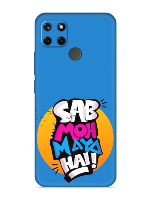 Sab Moh Moya Embossed Soft Silicone Case for Realme C12 Zapvi