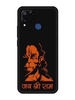 Angry Hanuman Embossed Soft Silicone Case for Realme C15