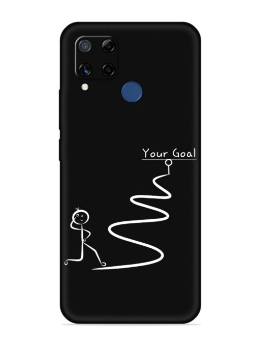 Your Goal Embossed Soft Silicone Case for Realme C15 Zapvi