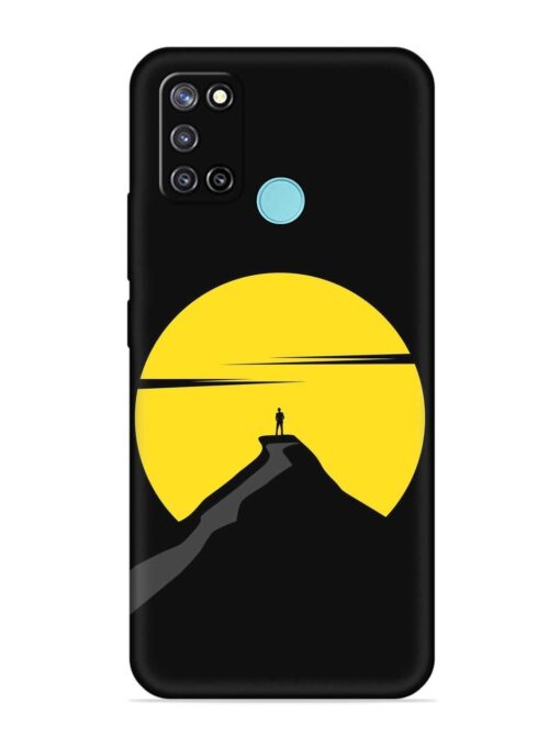 Black Ultra Vector Embossed Soft Silicone Case for Realme C17