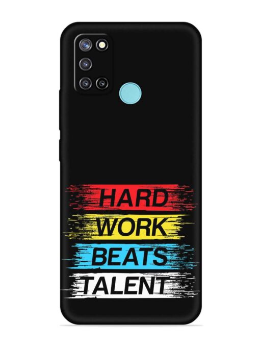 Hard Work Beats Embossed Soft Silicone Case for Realme C17