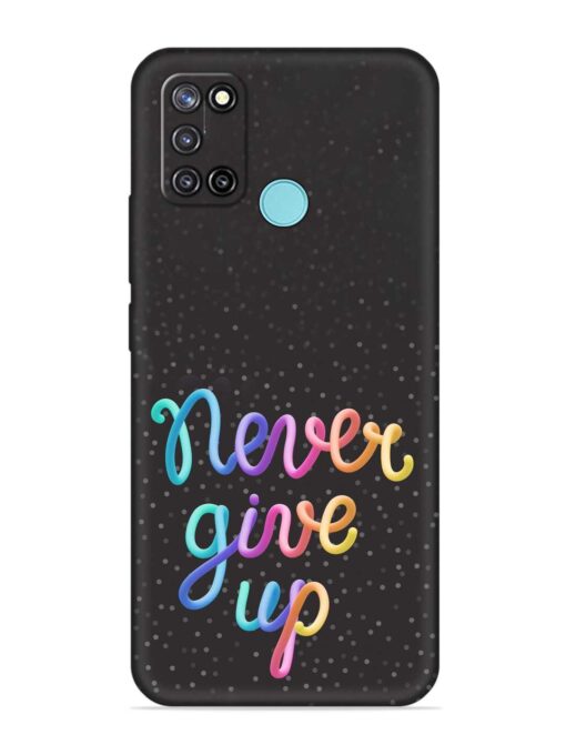 Colorful Stylized Rainbow Embossed Soft Silicone Case for Realme C17