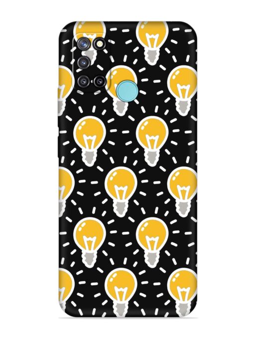 Light Bulb Seamless Embossed Soft Silicone Case for Realme C17 Zapvi