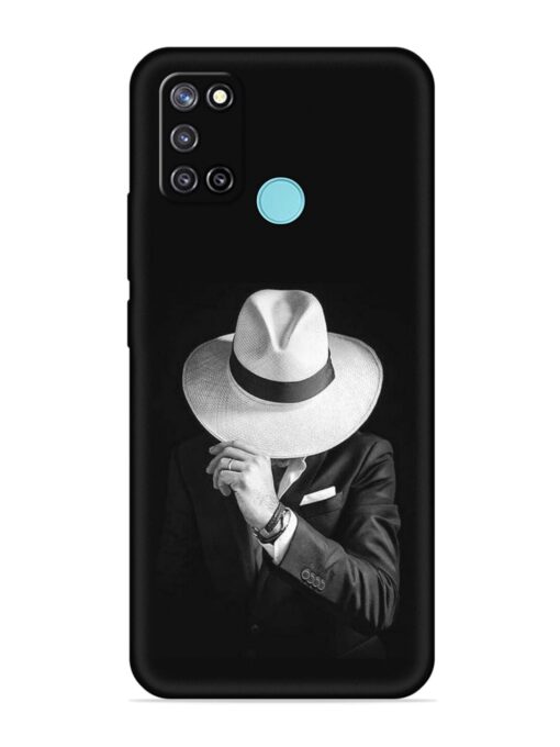 Men Under Hat Embossed Soft Silicone Case for Realme C17