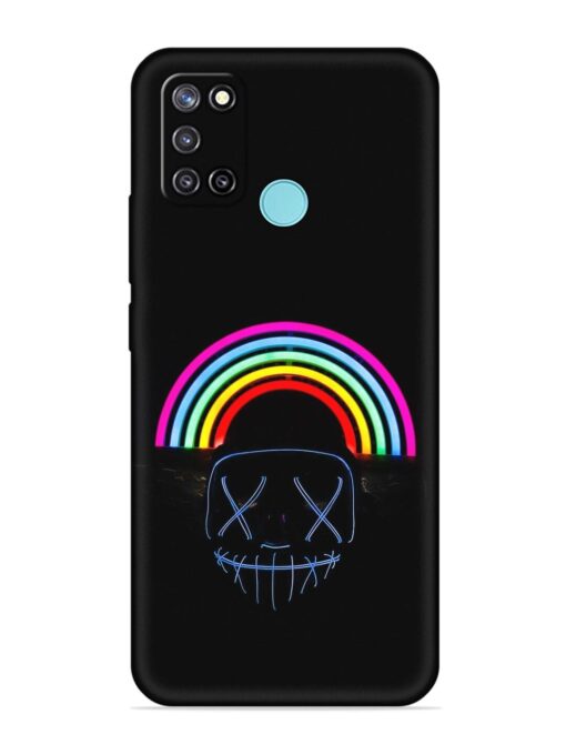 Mask Rainbow Embossed Soft Silicone Case for Realme C17