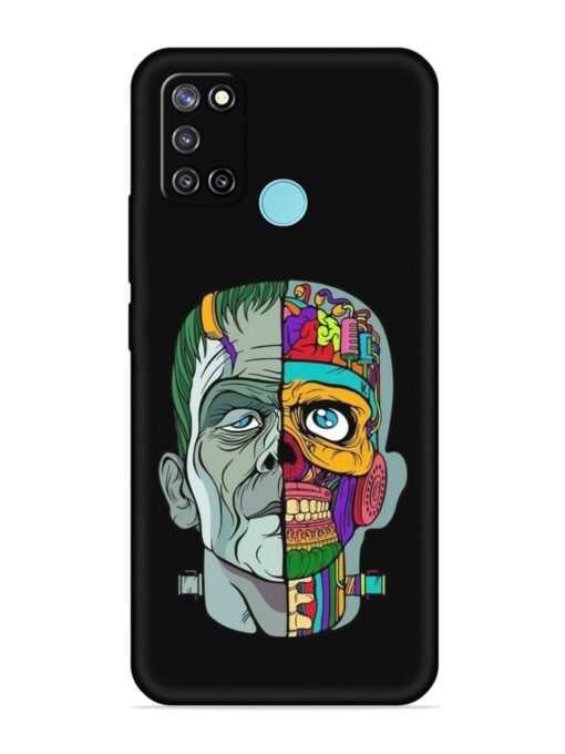 Men Vs Skull Embossed Soft Silicone Case for Realme C17