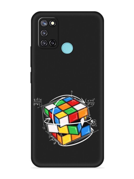 Cubik Vector Embossed Soft Silicone Case for Realme C17