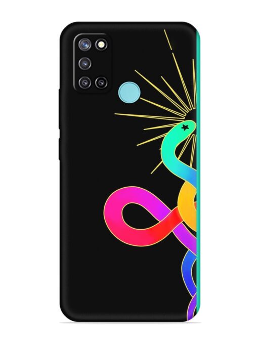 Art Geometric Abstraction Embossed Soft Silicone Case for Realme C17