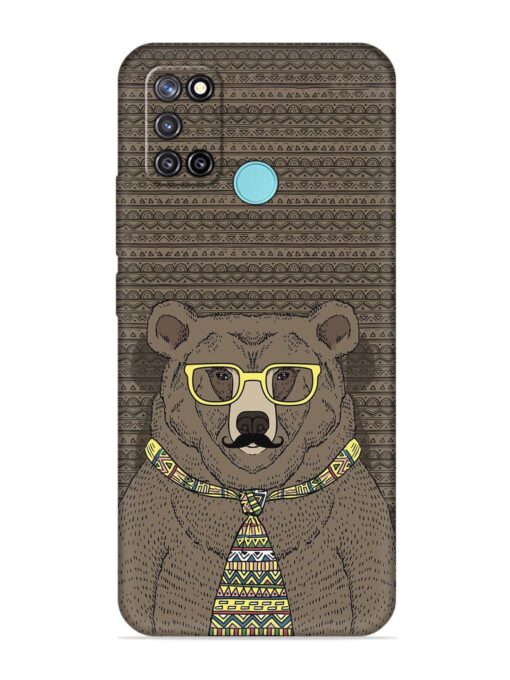 Grizzly Bear Embossed Soft Silicone Case for Realme C17