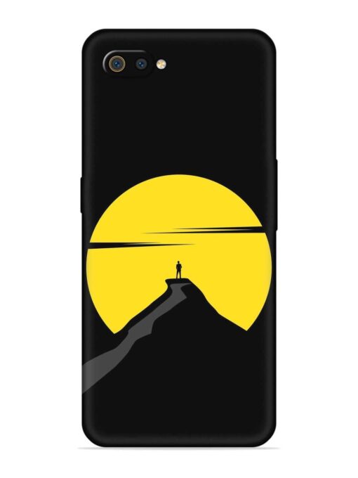 Black Ultra Vector Embossed Soft Silicone Case for Realme C2 Zapvi