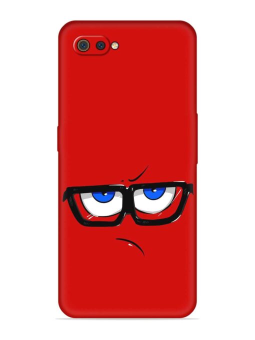 Rad Angry Face Embossed Soft Silicone Case for Realme C2 Zapvi