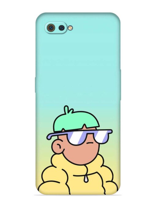 Doodles Cool Character Embossed Soft Silicone Case for Realme C2