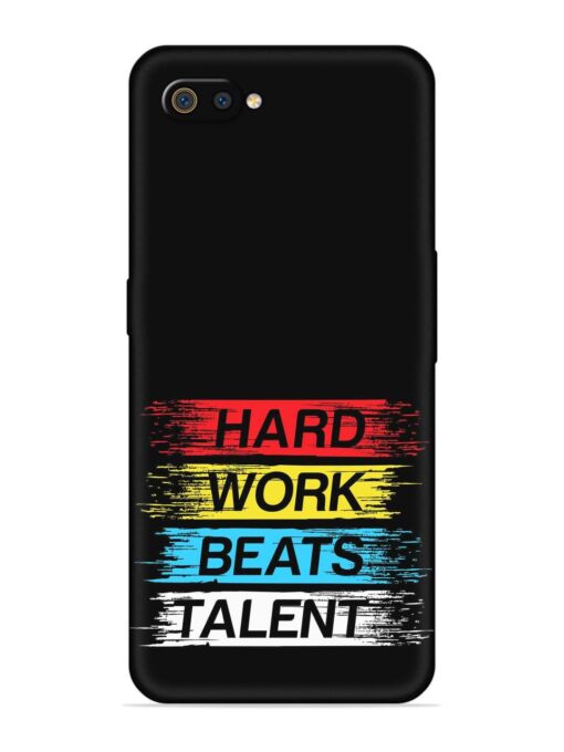 Hard Work Beats Embossed Soft Silicone Case for Realme C2