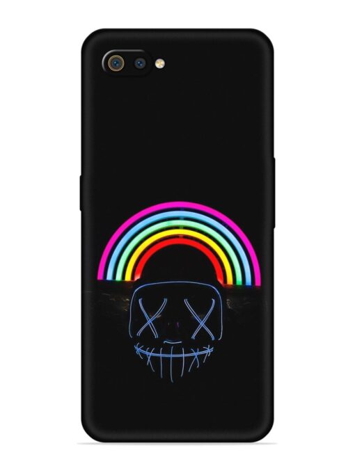 Mask Rainbow Embossed Soft Silicone Case for Realme C2