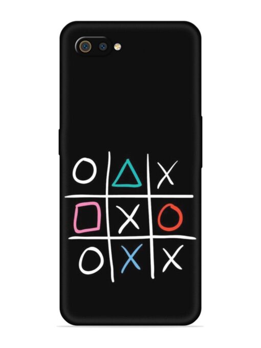 Super Neon Tic-Tac-Toe Embossed Soft Silicone Case for Realme C2