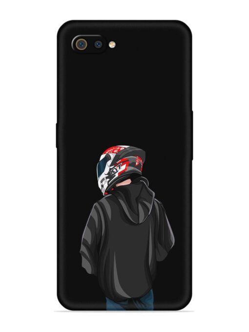 Motorcycle Rider Embossed Soft Silicone Case for Realme C2 Zapvi