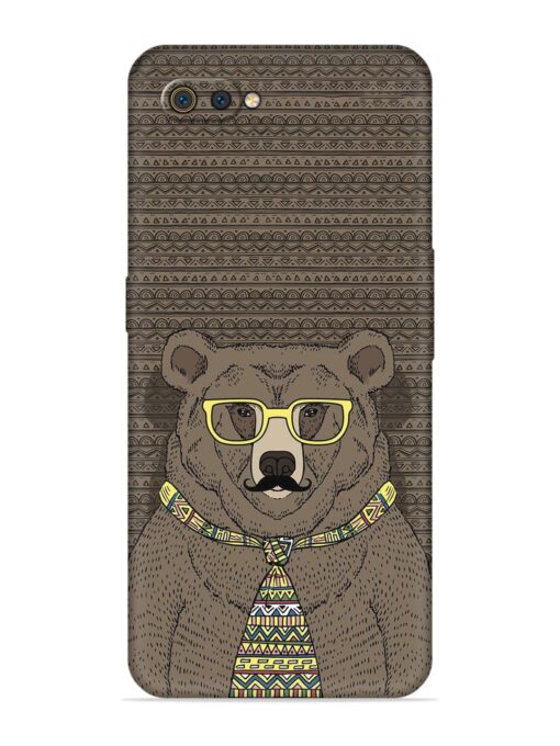 Grizzly Bear Embossed Soft Silicone Case for Realme C2 Zapvi