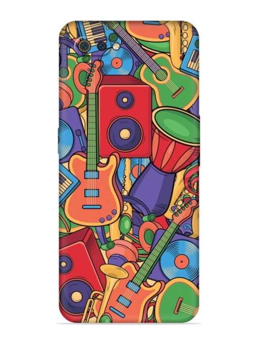 Colorful Music Art Embossed Soft Silicone Case for Realme C2