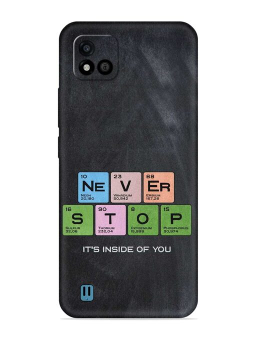 Never Stop It'S Inside Of You Embossed Soft Silicone Case for Realme C20