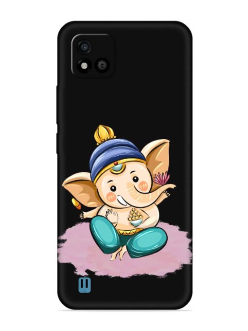 Bal Ganesh Vector Art Embossed Soft Silicone Case for Realme C20 Zapvi