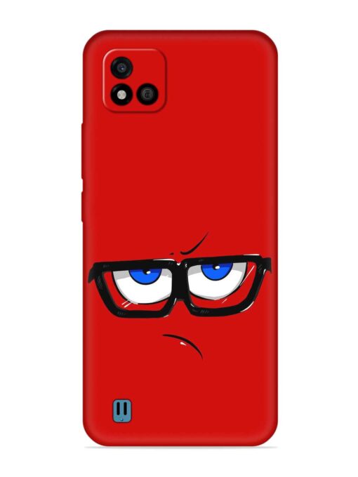 Rad Angry Face Embossed Soft Silicone Case for Realme C20 Zapvi