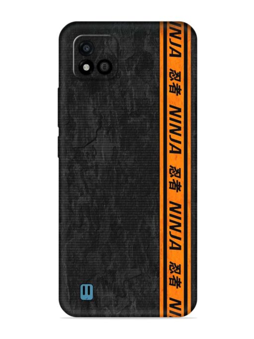 Ninja Srtips Embossed Soft Silicone Case for Realme C20