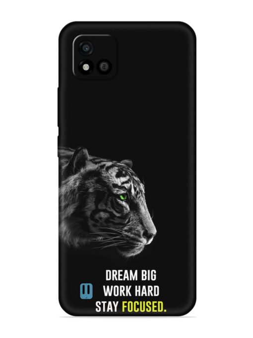 Dream Big Work Hard Embossed Soft Silicone Case for Realme C20