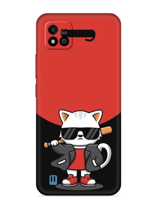 Cool Little Bear Cartoon Embossed Soft Silicone Case for Realme C20