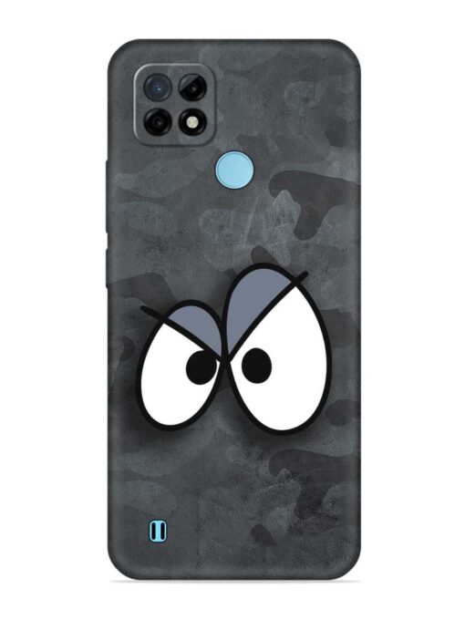 Big Eyes Night Mode Embossed Soft Silicone Case for Realme C21 Zapvi