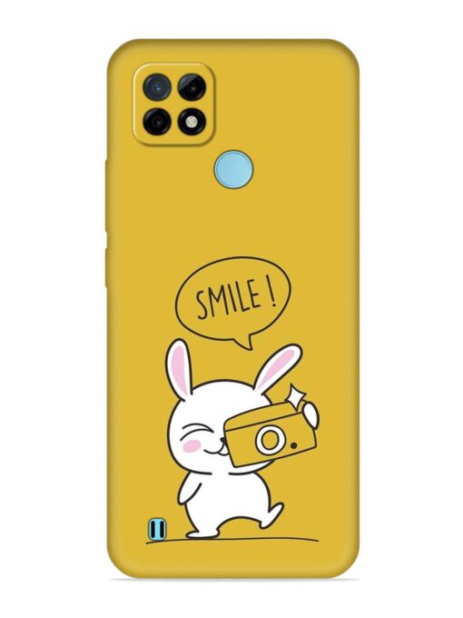 Hey Smile Please Embossed Soft Silicone Case for Realme C21 Zapvi