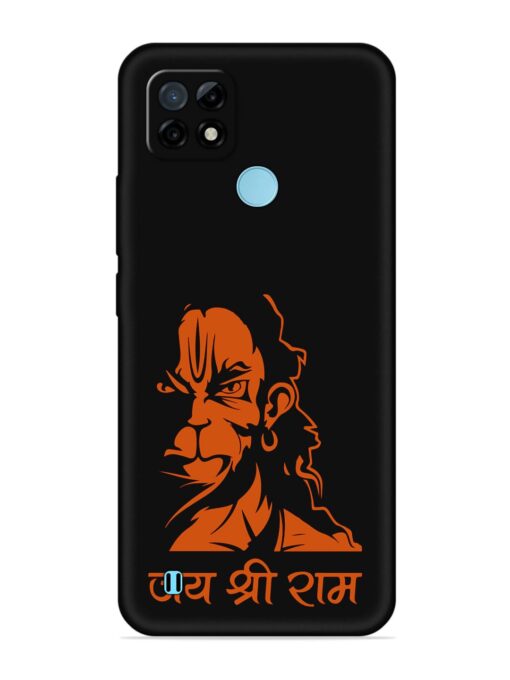 Angry Hanuman Embossed Soft Silicone Case for Realme C21 Zapvi