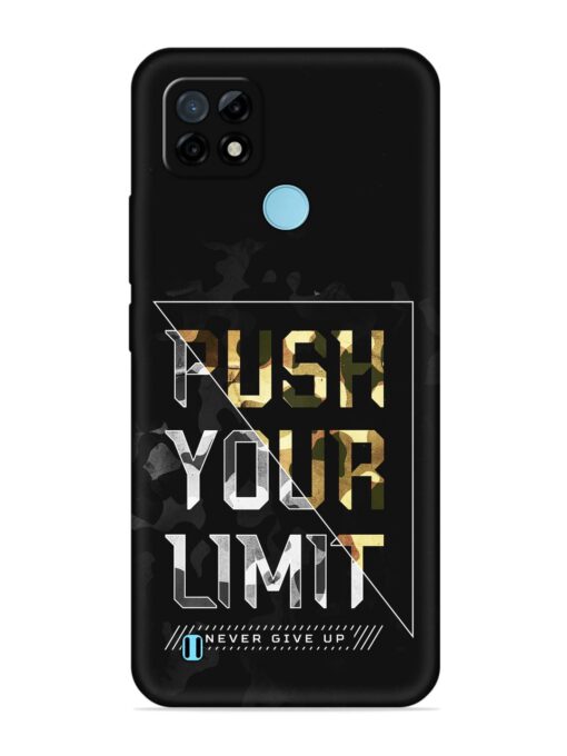 Push Your Limits Embossed Soft Silicone Case for Realme C21 Zapvi