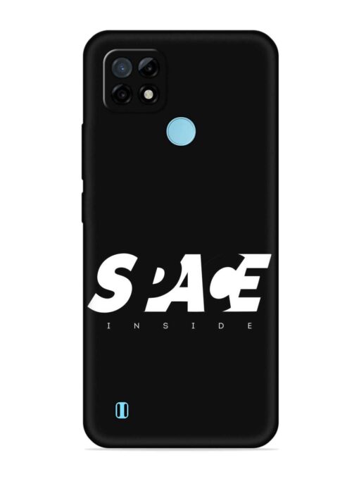 Space Typography Art Embossed Soft Silicone Case for Realme C21 Zapvi