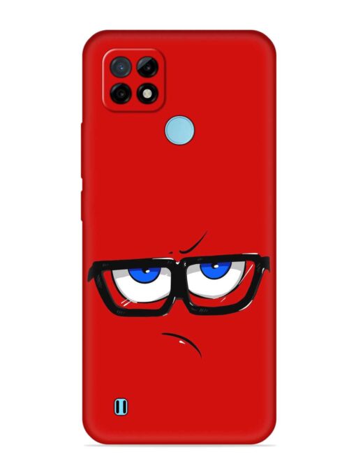 Rad Angry Face Embossed Soft Silicone Case for Realme C21 Zapvi