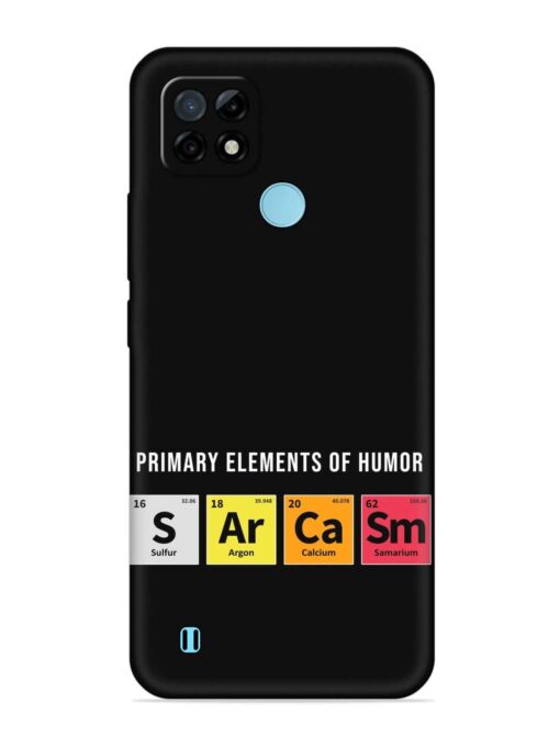 Primary Elements Humor Embossed Soft Silicone Case for Realme C21 Zapvi