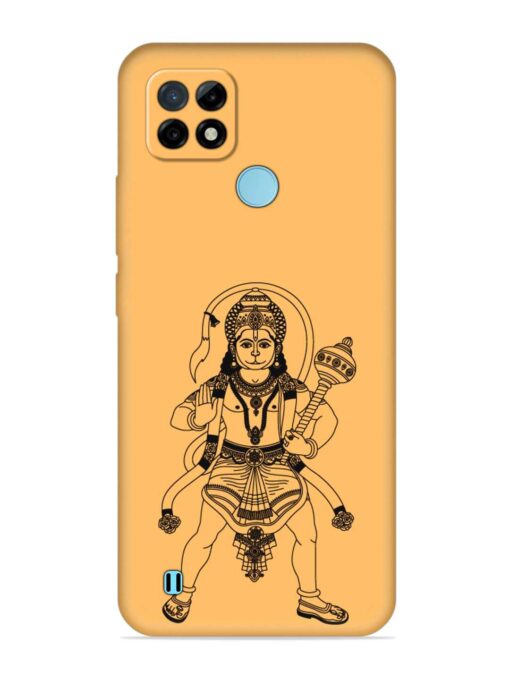 Indian God Hanuman Embossed Soft Silicone Case for Realme C21