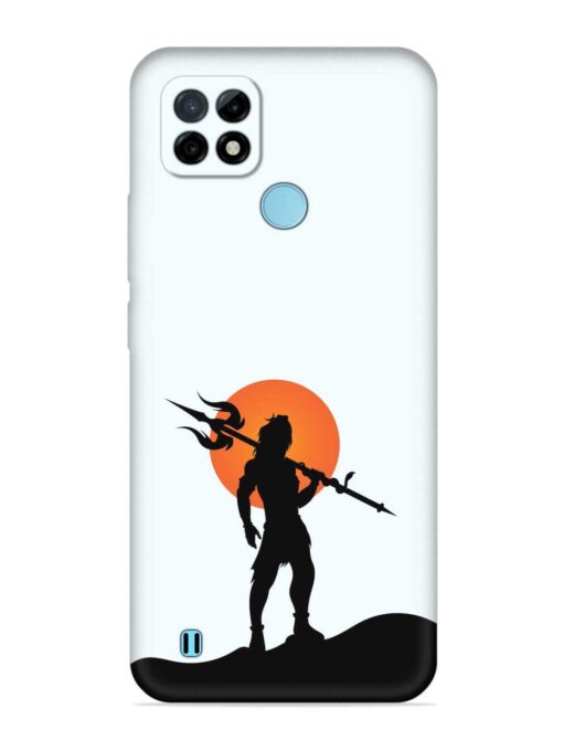 Lord Mahadev Trendy Embossed Soft Silicone Case for Realme C21