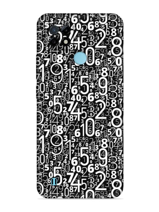 Many Numbers Different Embossed Soft Silicone Case for Realme C21 Zapvi