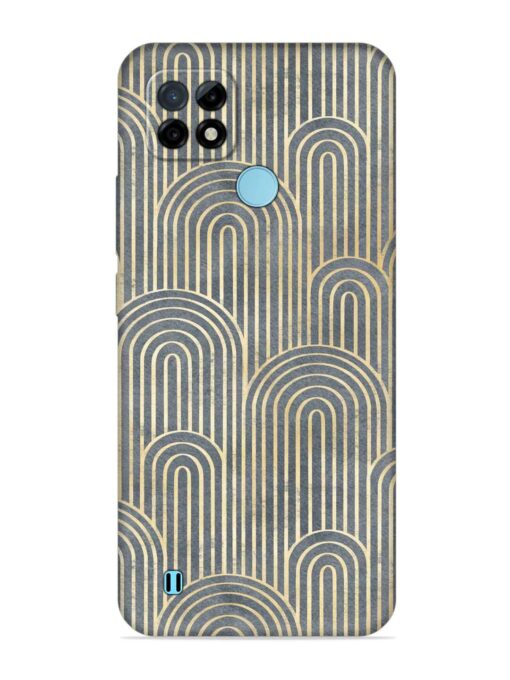 Art Deco Style Embossed Soft Silicone Case for Realme C21 Zapvi