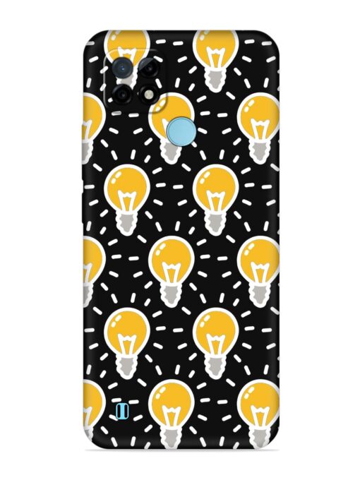 Light Bulb Seamless Embossed Soft Silicone Case for Realme C21 Zapvi