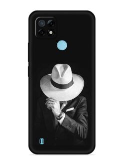 Men Under Hat Embossed Soft Silicone Case for Realme C21